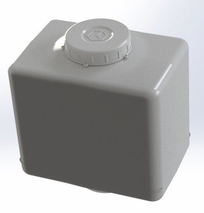 Soda lime canister exterior render