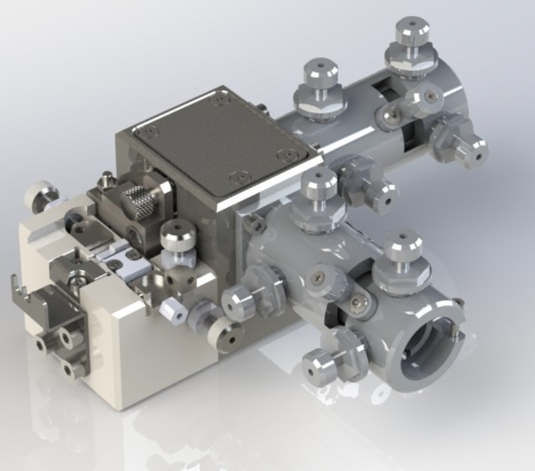 Isometric view with adjusters and nests
