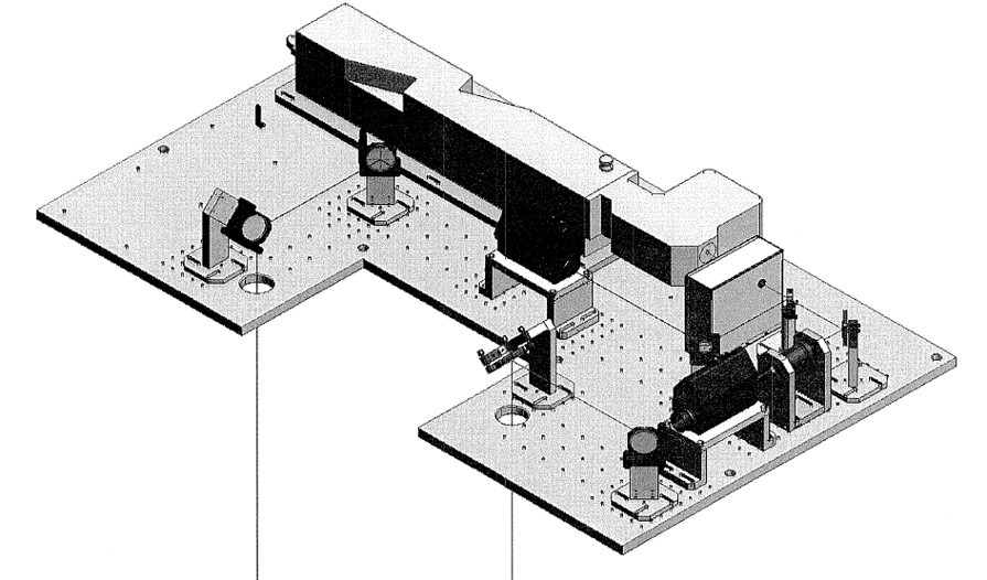 Optics bench and metrology deck