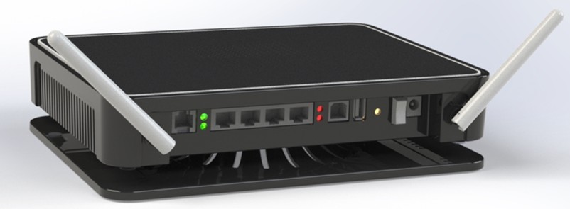 Rear I/O with antennas