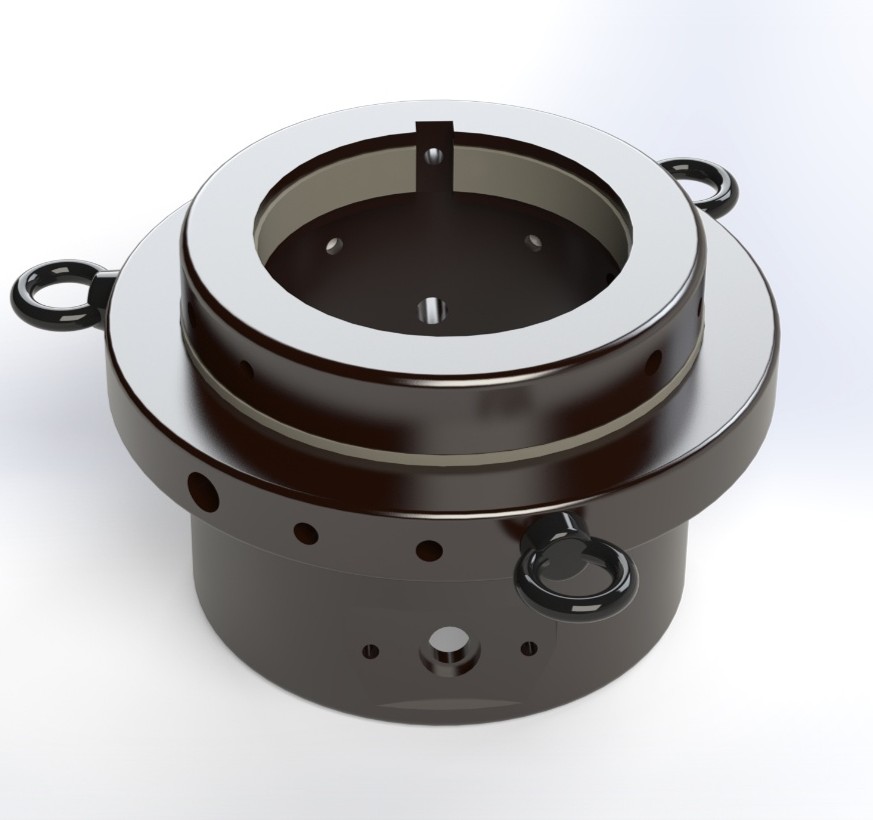 Rotating mast collar — iso view