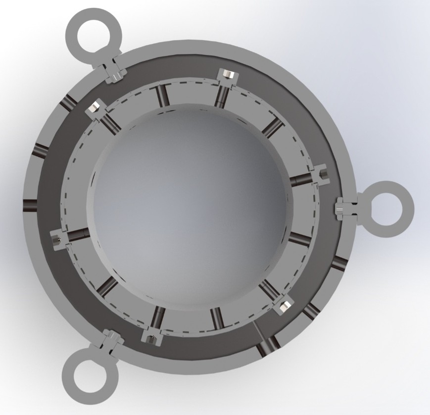 Internal clamp ring and detents